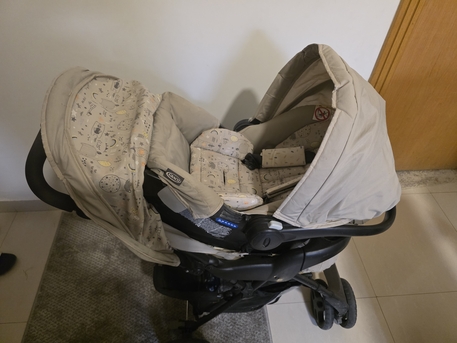 Riyadh, Baby & Kid Stuff, SAR 450,  Baby Stroller With Car Seat And High Chair
