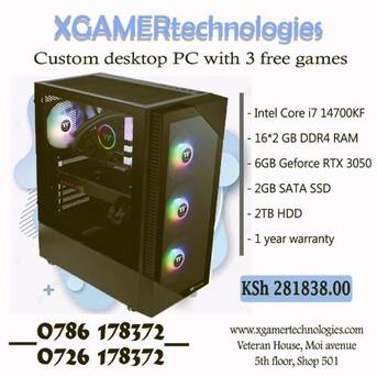 Nairobi, Computers, KES 281838,  Custom Produced Core I7 PC With GeForce RTX 3050