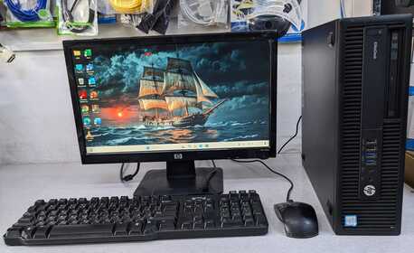 Manama, Computers, BHD 68,  HP Core I5 6th Generation 3.2Ghz 8GB RAM 250GB SSD 19" Monitor Computer Set Ready To Use