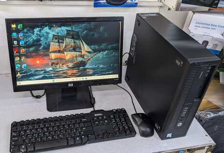 Manama, Computers, BHD 68,  HP Core I5 6th Generation 3.2Ghz 8GB RAM 250GB SSD 19" Monitor Computer Set Ready To Use