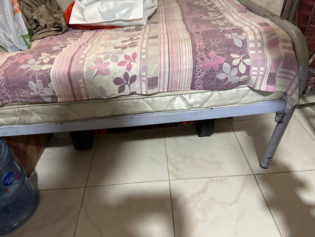 Khobar, Furniture, SAR 60,  Single Bed With Mattress For Sell