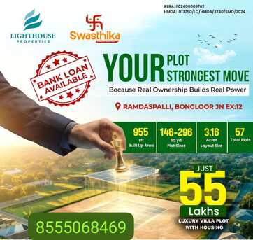 Mumbai, Residential Plots, INR 21000,  155 Sq. Yard,  Swasthika &ndash; Premium HMDA Approved Open Plots & Independent Houses