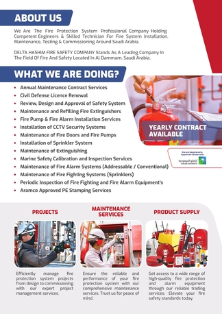 Dammam, Security, Fire Extinguisher Refilling Dammam | AMC | Sprinkler | Fire Alarm