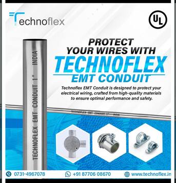 Punjab, Electrical & Plumbing, EMT Conduit: A Complete Guide To Electrical Metallic Tubing By Technoflex