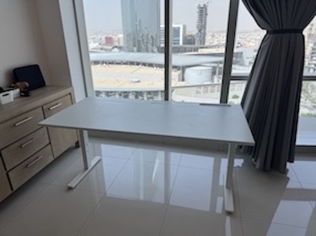 Olaya, Furniture, SAR 500,  IKEA DESK & UNDER DESK STORAGE - MITTZON.TROTTEN - Great Condition