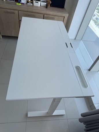 Olaya, Furniture, SAR 500,  IKEA DESK & UNDER DESK STORAGE - MITTZON.TROTTEN - Great Condition