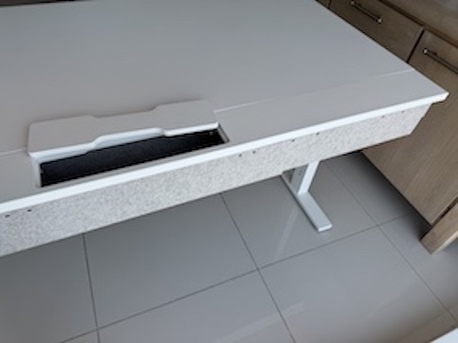 Olaya, Furniture, SAR 500,  IKEA DESK & UNDER DESK STORAGE - MITTZON.TROTTEN - Great Condition