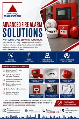 Dammam, Technical, Fire Alarm System, Supply, Installation & Maintenance Services In Dammam.