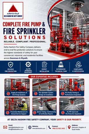 Dammam, Technical, Fire Pump & Fire Sprinkler, Supply, Installation And Maintenance Services In Dammam