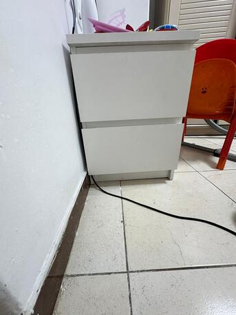 Riyadh, Furniture, SAR 500,  Ikea Bed And Side Table For Sale. 180 X 200 With Mettress