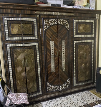 Riyadh, Furniture, SAR 600,  Bed Set (Bed, Side Table, Dressing, And 6doors Cupboard