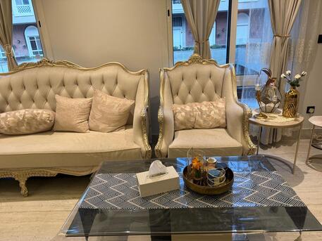 Riyadh, Furniture, SAR 4200,  8-Seater Sofa Set &ndash; Excellent Condition (Barely Used)