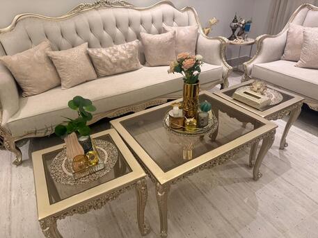 Riyadh, Furniture, SAR 4200,  8-Seater Sofa Set &ndash; Excellent Condition (Barely Used)