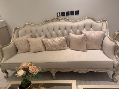 Riyadh, Furniture, SAR 4200,  8-Seater Sofa Set &ndash; Excellent Condition (Barely Used)