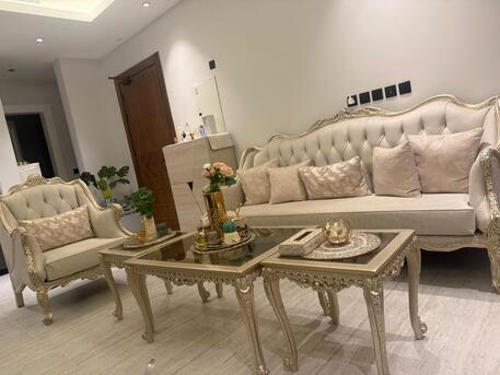 Riyadh, Furniture, SAR 4200,  8-Seater Sofa Set &ndash; Excellent Condition (Barely Used)
