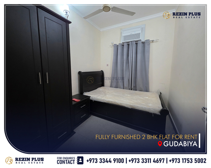 Gudaibiya, Apartments, Flats, Houses & Villas, BHD 240/month,  Furnished,  2 BR,  80 Sq. Meter,  Furnished 2BHK Flat For Rent &ndash; 240BD (Unlimited EWA) | Near Lulu, Gudabiya