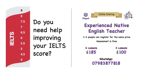 London, Lessons Offered, Experienced Native British English Teacher