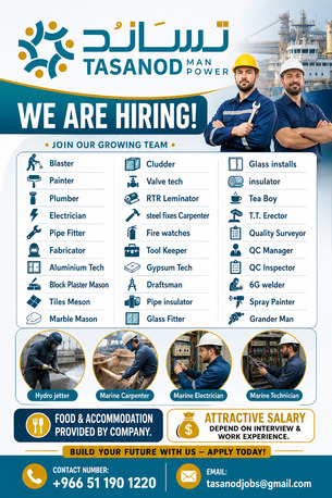 Riyadh, Jobs, We Hiring Multi-pal Position For Constructions & Mechanical Share CV Urgent In Mail.