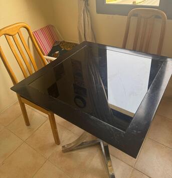Manama, Furniture, BHD 20,  Dinning Table With 2 Wooden Chairs