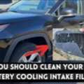 Hybrid Electric Cars Battery Cooling Intake Filter  Cleaning And Replacing Service