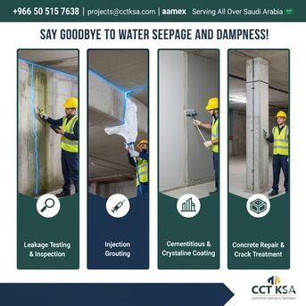 Jubail Industrial City, Construction, Concrete Crack Treatment►Expert CRACK Sealing With Advanced Injection System✅ 0505157638.: