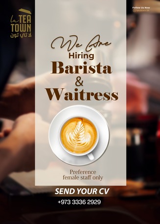 Manama, Jobs, WE ARE HIRING , Barista & Waitress