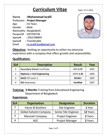 Dammam, Job Seekers, Project Manager
