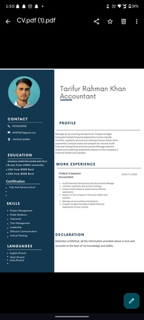 Jeddah, Job Seekers, Junior Accountant | B.Com | 2 Years Experience