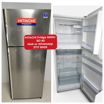 Manama, Appliances, BHD 85,  🌍🌏Hitachi Fridge Invter In Good Condition For Sale With Delivery
