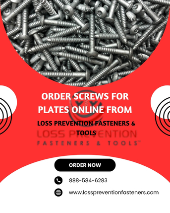 New York, Automotive, Order Screws For Plates Online From Loss Prevention Fasteners & Tools