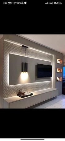 Riyadh, Interior Design, (1)gypsum (2) Gypsum Board. (3) Molding Design (4) Painting