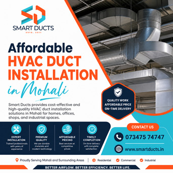 Mumbai, Heavy Equipment, INR 5000,  Affordable HVAC Duct Installation In Mohali By Smart Ducts