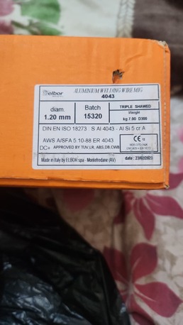 Riyadh, Industrial Machinery, SAR 1234,  ELBOR ALUMINIUM WELDING WIRE MIG 4043