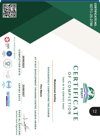 Taif, Job Seekers, Safety Office/HSE Officer