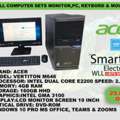 BHD 25,  Acer Veriton M646 Full Desktop Set 4GB RAM Windows 10 Pro Ready To Use