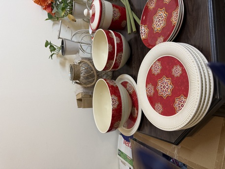 Al Ghadir, Household Items, SAR 2000050,  Dinner Set From Home Center  , Single Chair , Trolly , 3 Burner Glass Gas Stove