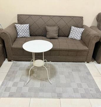 Jubail, Household Items, SAR 149,  3‑Seater Sofa + Rug + IKEA Coffee Table &mdash; SAR 149 (Negotiable)