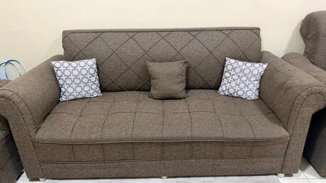 Jubail, Household Items, SAR 149,  3‑Seater Sofa + Rug + IKEA Coffee Table &mdash; SAR 149 (Negotiable)