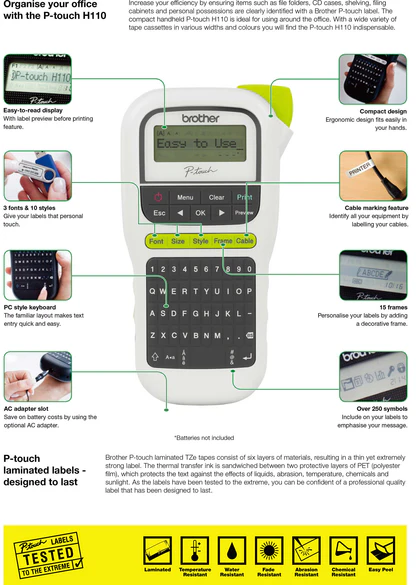 Manama, Computers, BHD 17,  Brother PT-H110 Label Printer &ndash; Perfect For Home & Office Contact: 36574541