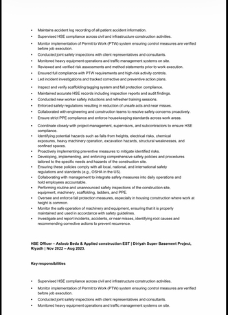 Riyadh, Job Seekers, Experienced HSE Engineer / HSE Supervisor / HSE Officer Available In Saudi Arabia