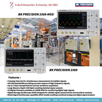 Kuala Lumpur, Industrial Machinery, 2569B And 2569B-MSO Oscilloscope Performance Solution