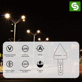 Noida, Electronics, Photocell LDR Sensor & Dusk To Dawn Sensor India | 20A Pole Mount Photocell | Esysense