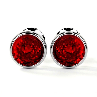 New York, Jewelry, USD 3376,  Buy AAAA Quality 0.76 Cttw Ruby Stud Earrings For Women At GemsNY