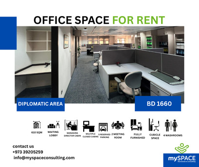 Diplomatic Area, Offices, BHD 1660,  610 Sq. Meter,  Fully Furnished Office For Rent In Diplomatic Area | Ready To Move In