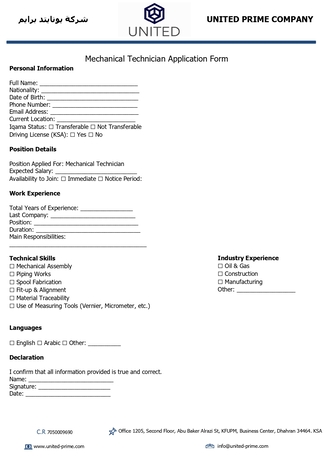 Dammam, Jobs, Mechanical Technician &ndash; Dammam