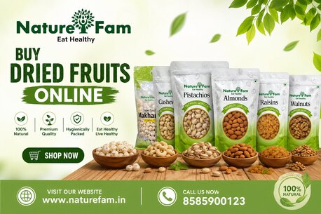 Faridabad, Items Wanted, Buy Dried Fruits Online - Naturefam | Premium Fresh & Healthy Dry Fruits Pack