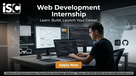 Madurai, Software Development, Start Your Career With Web Development Internship