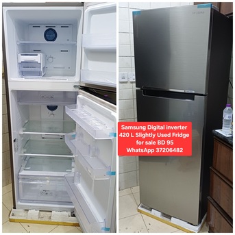 Manama, Appliances, BHD 95,  ✅️ Samsung Digital Inverter 420 L Fridge Slightly Used For Sale With Delivery