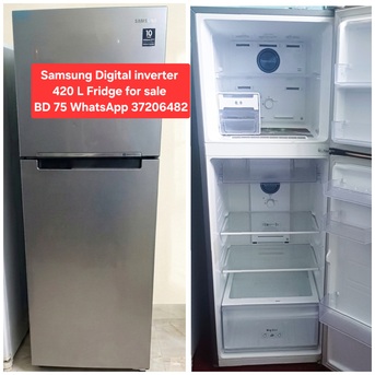 Manama, Appliances, BHD 75,  ✅️ Samsung Digital Inverter 420 L Fridge In Good Condition For Sale With Delivery