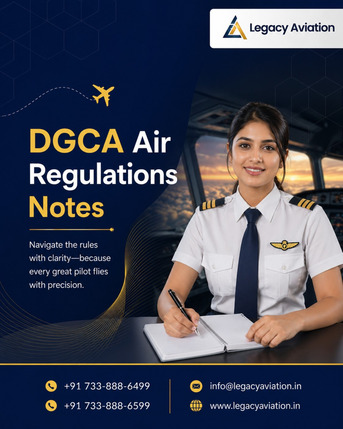 Chennai, Lessons Offered, DGCA Air Regulations Notes &ndash; Clear, Exam-Focused Study Material For Pilot Training